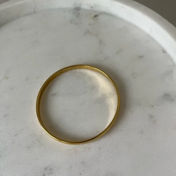 ♠️KATE SPADE NEW YORK HEART OF GOLD IDIOM BANGLE BRACELET - Picture 6 of 6